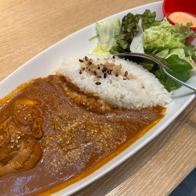 バターチキンカレー　～スーパーフード添え～（スープ付）(むさしの森珈琲 高松レインボーロード店)