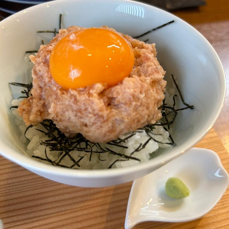 小さいネギとろ丼(10食限定)わさび付き(コトノハ)