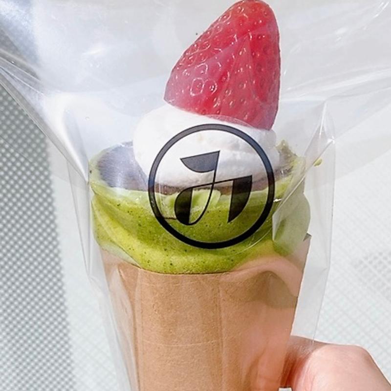 抹茶のブリュレクレープ(みのりカフェ元気市広島店)