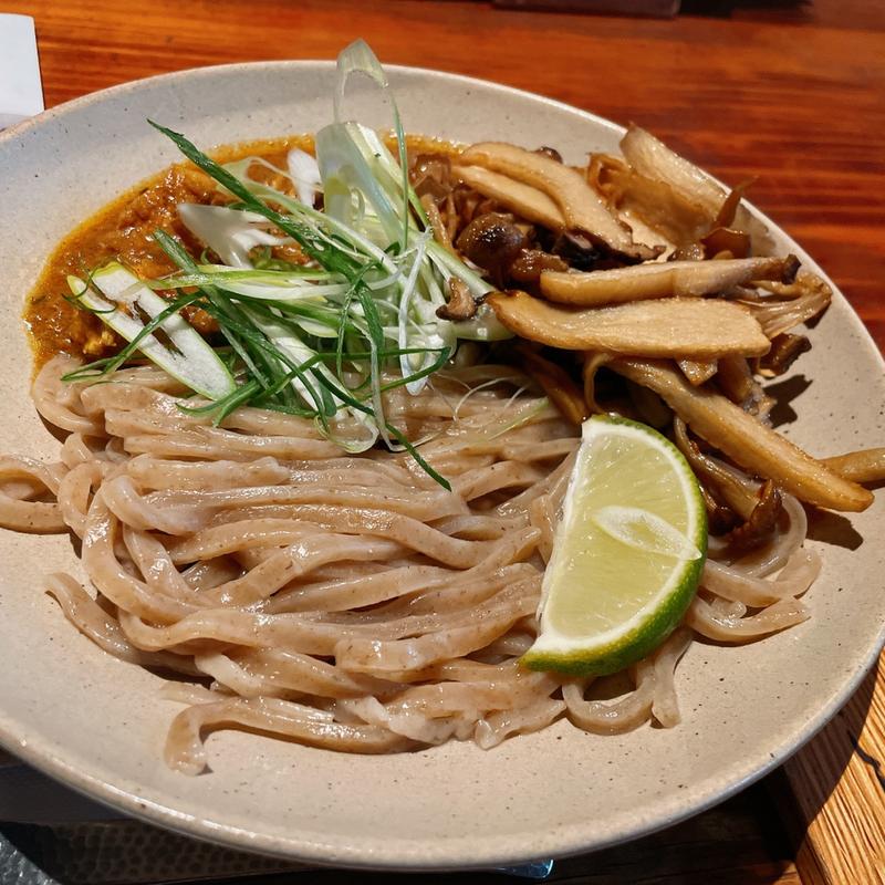 きのこかしわキーマうどん(京都四条くをん)