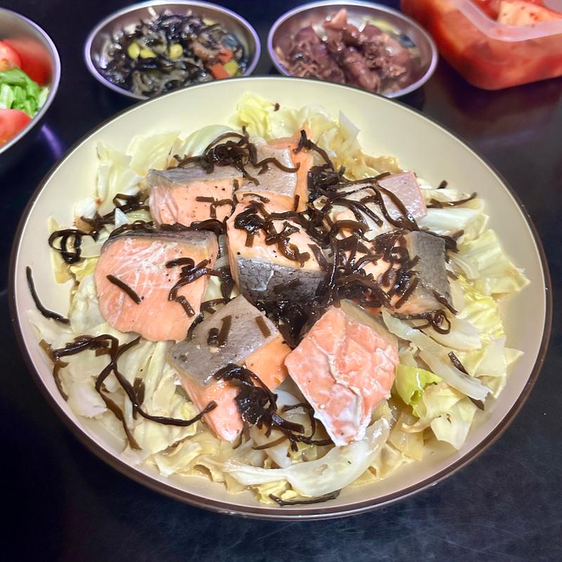 鮭とキャベツの重ね蒸し(ベルクス 東墨田店)