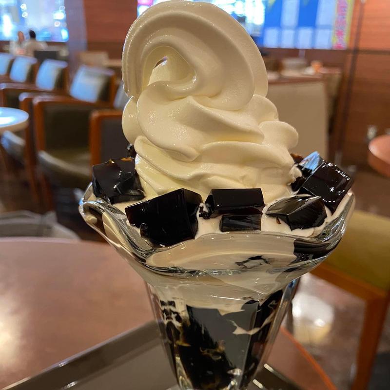 コーヒーゼリーソフト(サンマルクカフェ 小田急豪徳寺駅店)