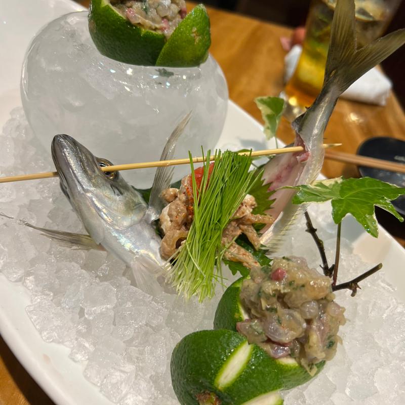 豊後アジのなめろう(うなぎ処 おおいた川)