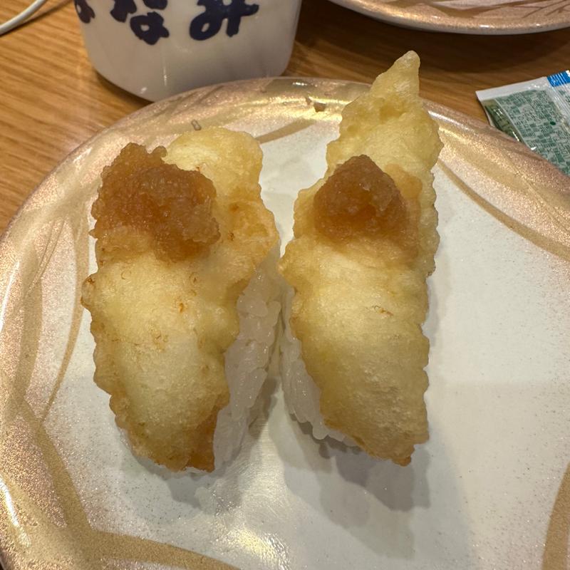 フグの天ぷら握り(廻鮮寿司しまなみ曙店 （しまなみ）)