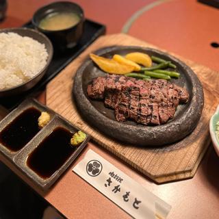 炭火焼ステーキ定食【190g】(肉料理 さかもと 藤井寺店)