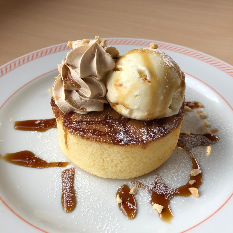 窯焼きパンケーキ（北海道産大豆きな粉ホイップ添え）(ジョイフル 埼玉春日部店)