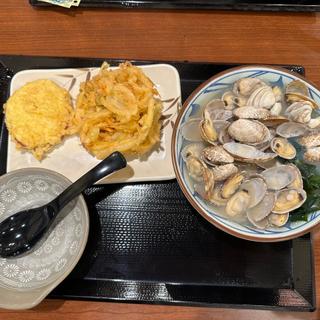 あさりうどん(丸亀製麺西尾)