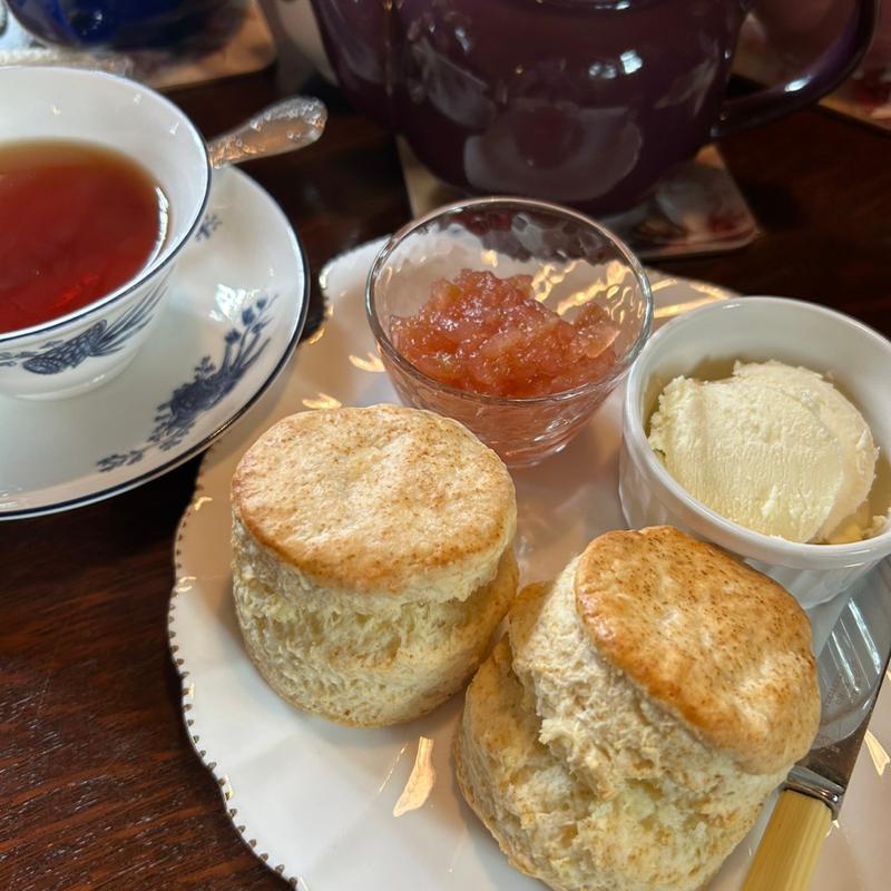 スコーンレギュラーセット(ポット)(ガレージブルーベル)