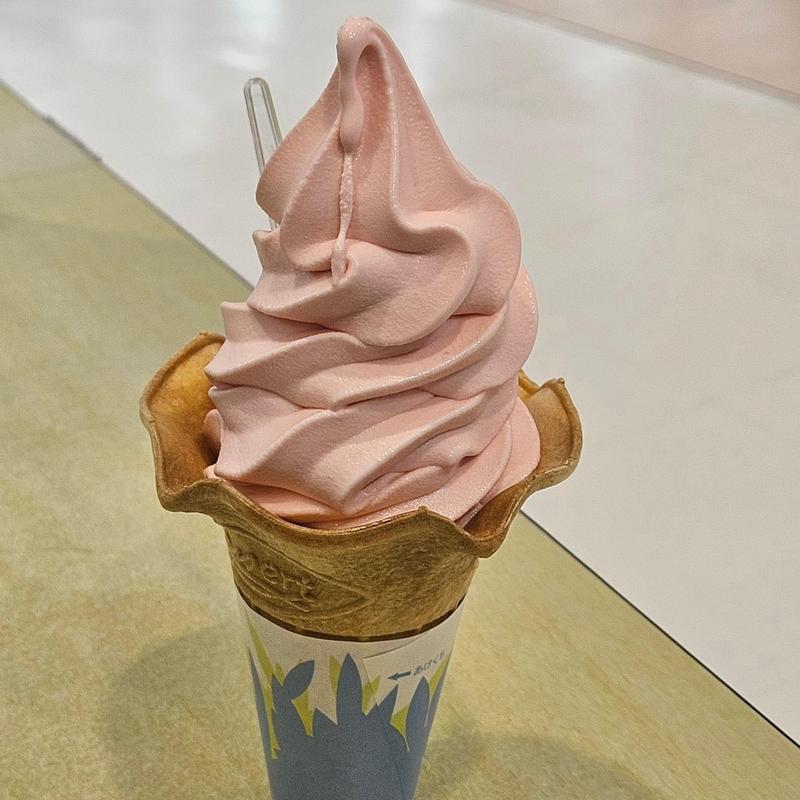 イチゴソフトクリーム(FUJIYA KOBE カナート西神戸店)