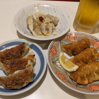 焼き餃子 揚げ餃子 すい餃子（ハーフサイズ）(中華料理 竜門)