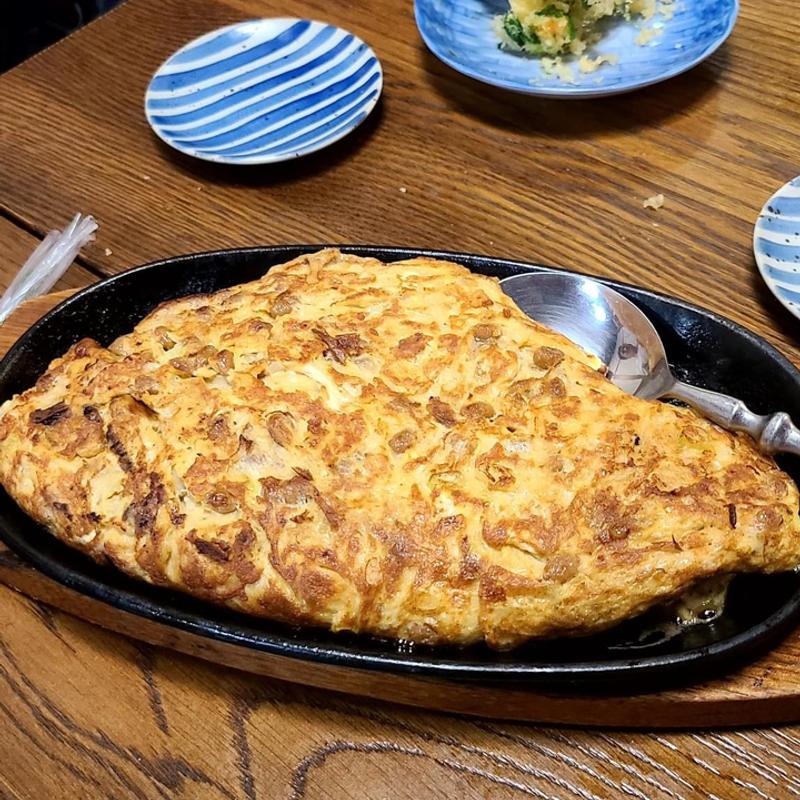 納豆オムレツ(小料理 あき)