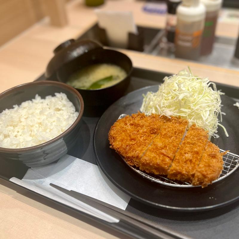ロースかつ定食(松のや すすきの店)