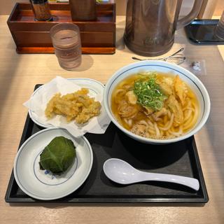 MIXごぼう天肉うどん+高菜おにぎり(ウエスト 八千代台店)