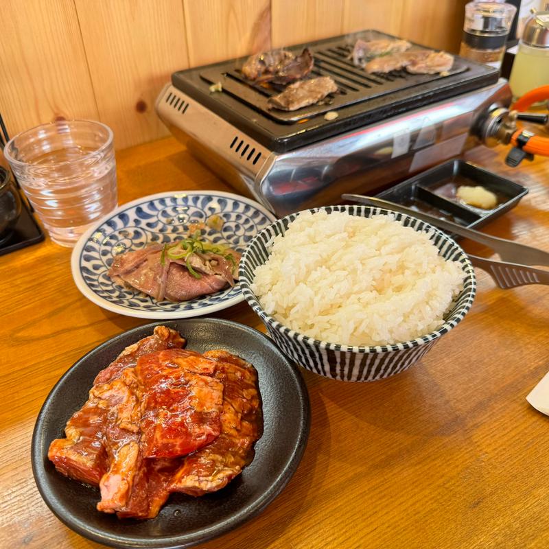 名物ねぎ塩たん定食(大衆焼肉門松)
