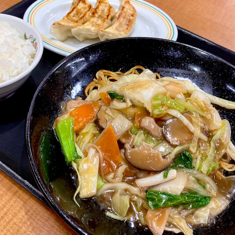 海鮮あんかけ焼きそばセットB(餃子の王将 巽店)