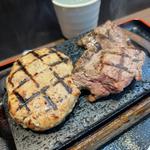 ロースステーキ＆ハンバーグ(感動の肉と米 鈴鹿白子店)
