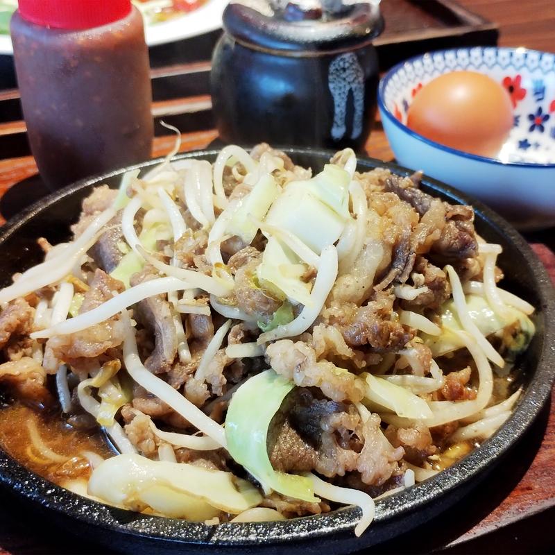 焼肉鉄板定食(大衆食堂 うっちゃり)