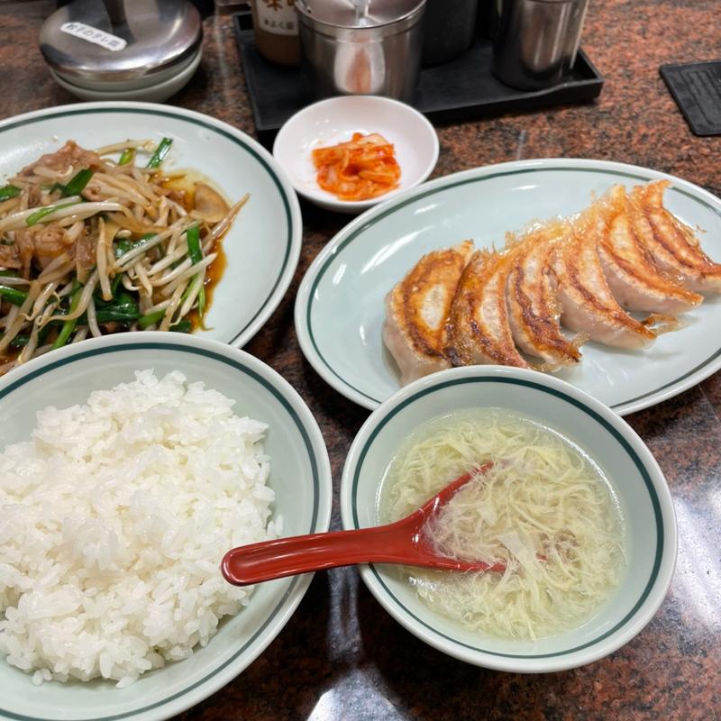 餃子定食(大阪王将 十三店)