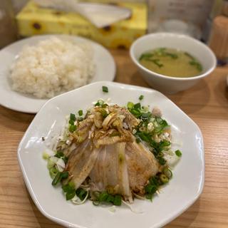 豚バラのガーリック定食(好麺)