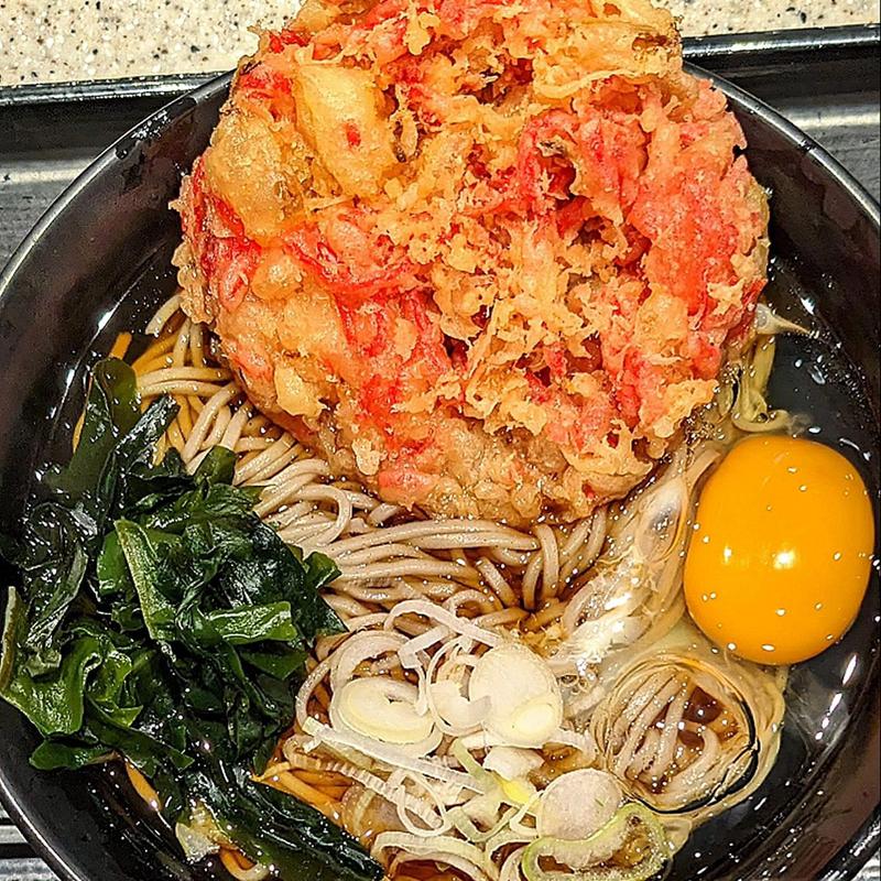 紅生姜天そば 生玉子(名代 富士そば 高円寺店 )