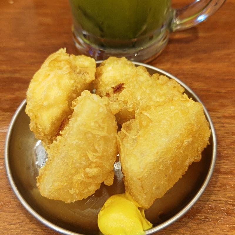 しみしみ大根の天ぷら(釣宿酒場マヅメ 野毛本店)