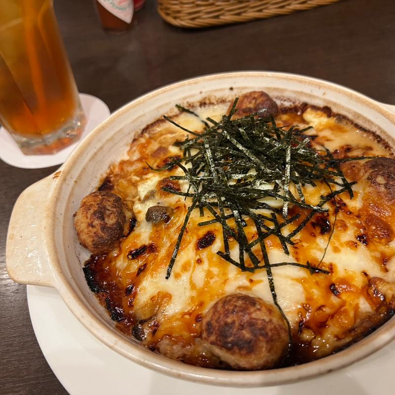 半熟卵とつくねのドリア(仏蘭西屋)