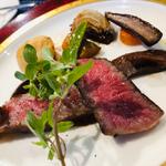中山牛のイチボのステーキ