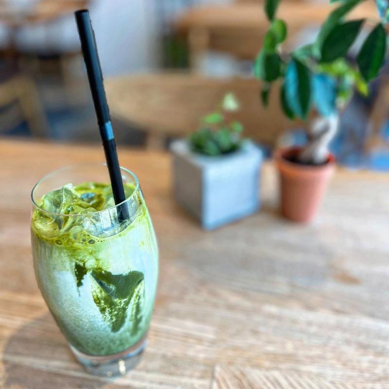 抹茶ラテ ice(5 waters cafe)