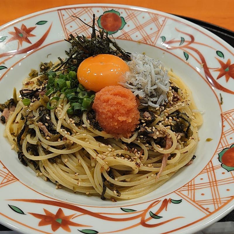 明太子と辛子高菜の博多風(洋麺屋五右衛門 大井町店)