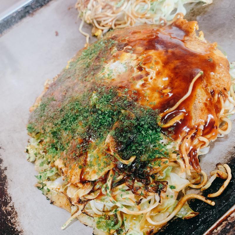 そば肉玉（府中焼き）(市川お好み焼き )