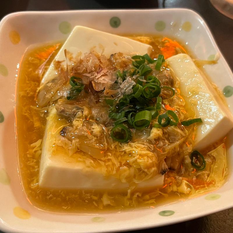 アサリのあんかけ温豆腐(ぱぶ茶屋 祭)