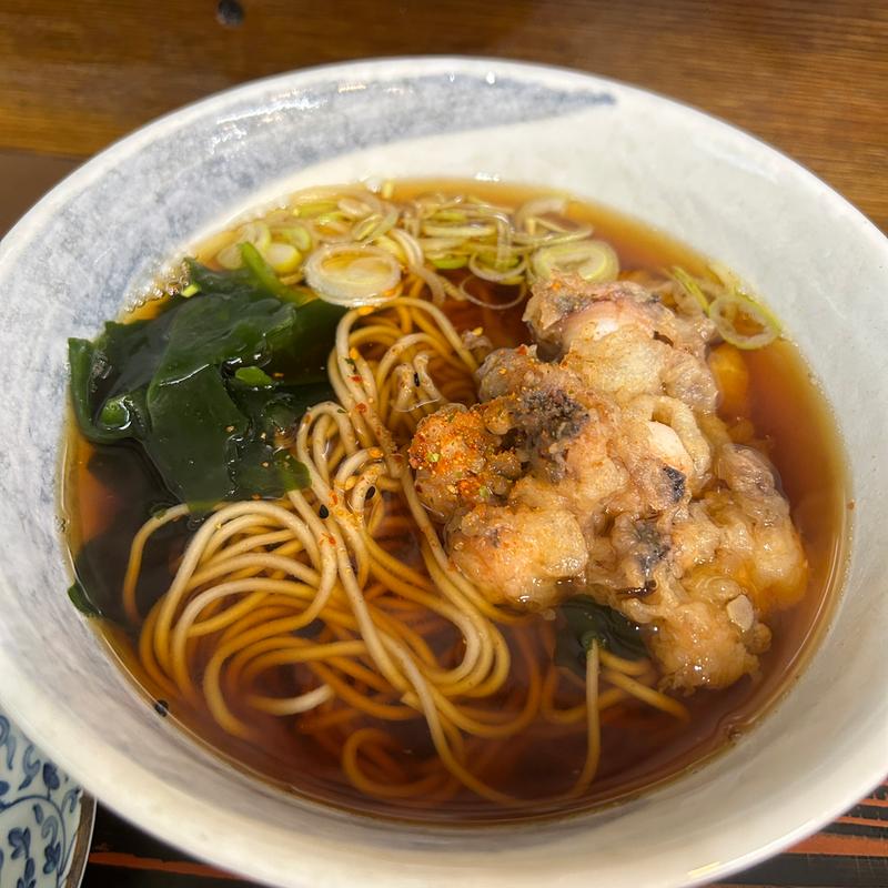 いかげそ天そば(みのがさ本店 お弁当生そばうどん)