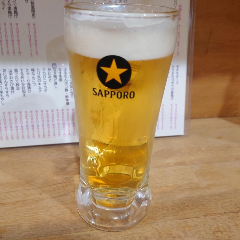 サッポロ黒ラベル(名物やきとん とみちゃん 堀切菖蒲園店)