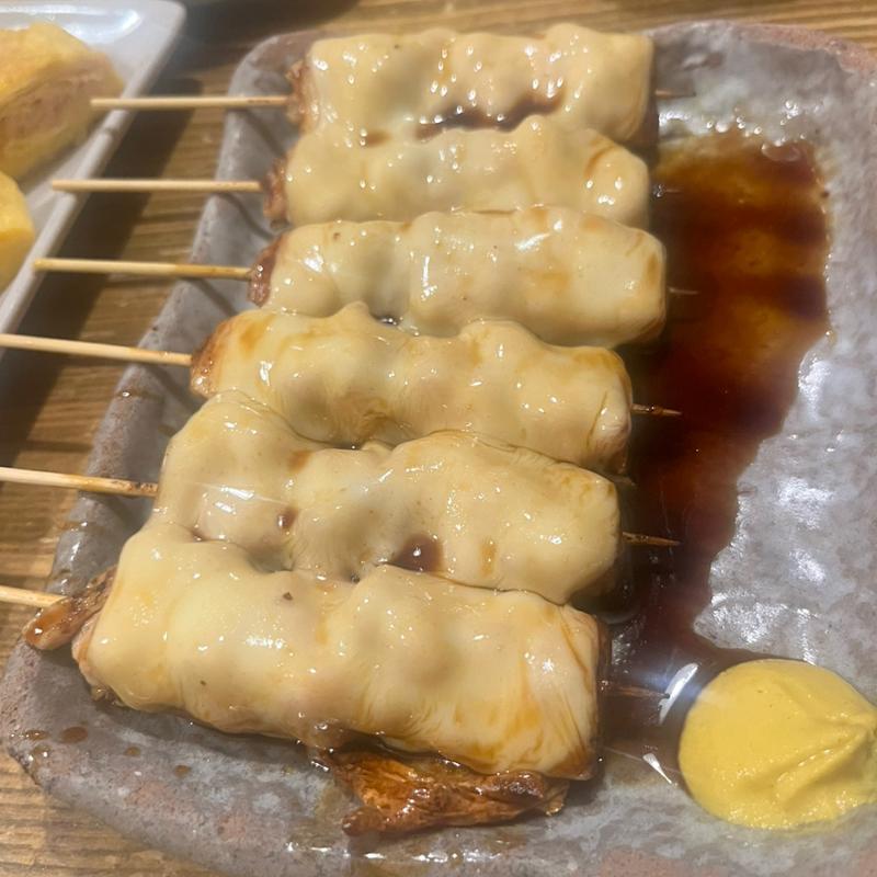 鳥チーズ串(焼き鳥 八丁目)