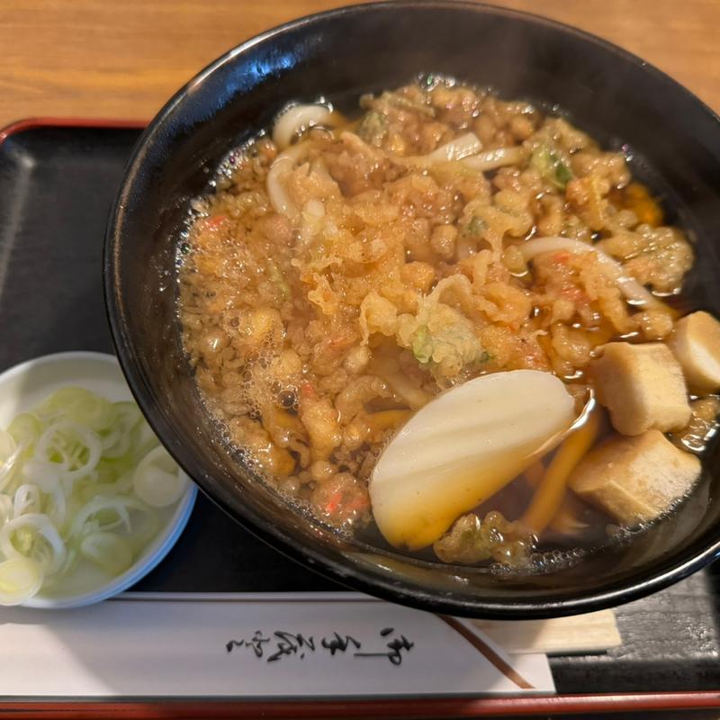 たぬきうどん：大(更科大黒 )