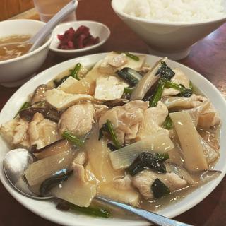 鶏肉と豆腐炒め定食(華吉)