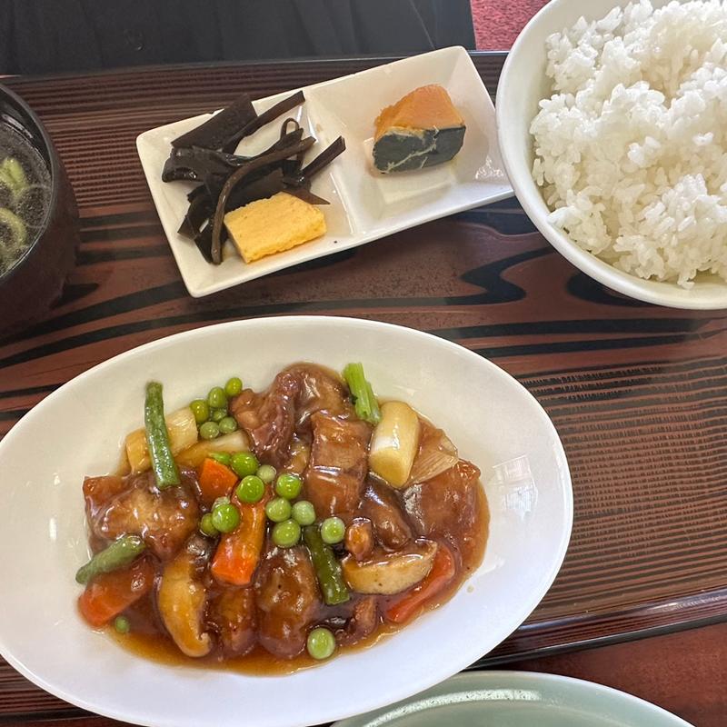 スブタ定食(旭屋)