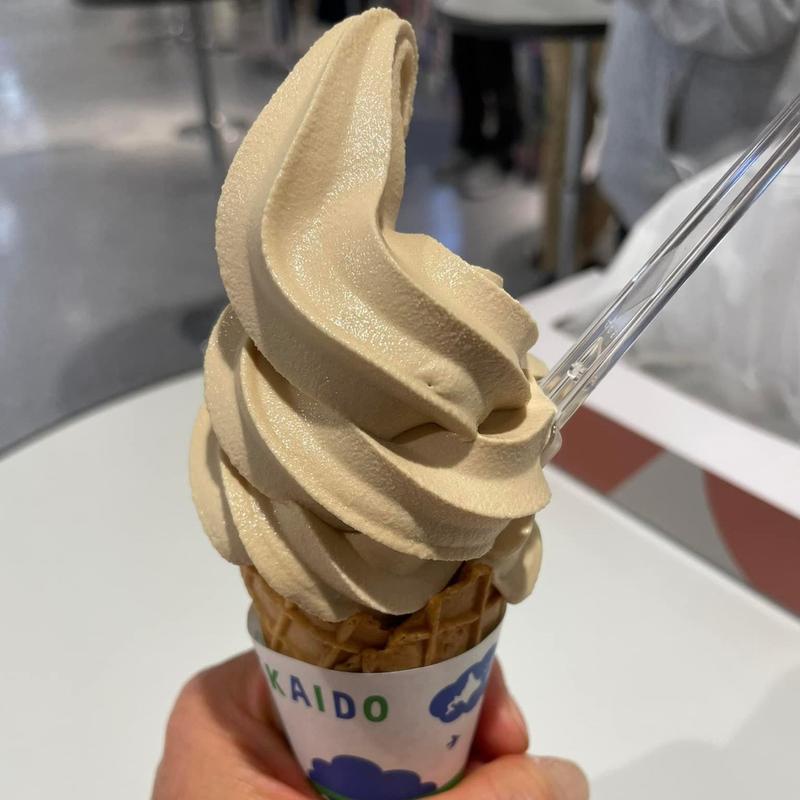 コーヒーソフトクリーム(山川牧場自然牛乳 直営工場売店 )