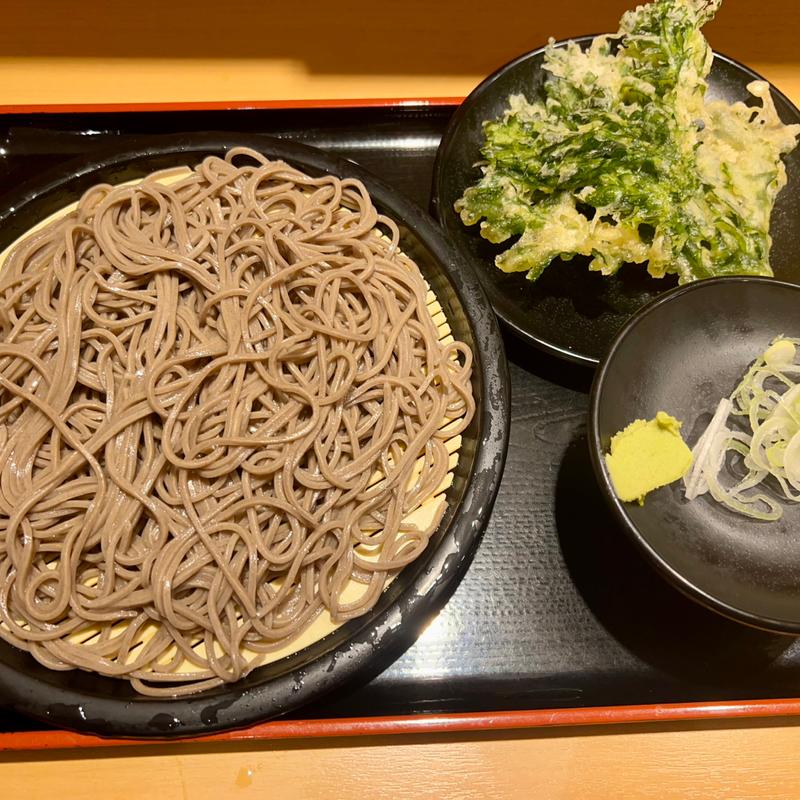 春菊天せいろ(よもだそば　新宿西口店)