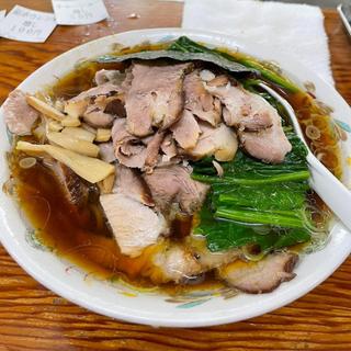 チャーシュー麺 チャーシュー ほうれん草(青島食堂 宮内店)