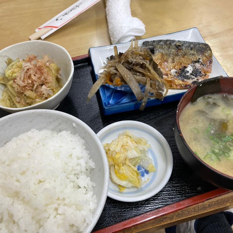 焼魚定食(力餅食堂 三津屋商店街店)