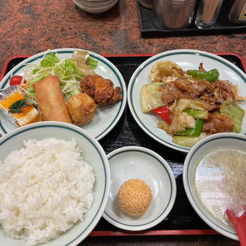 ホイコーロ定食(大阪王将 十三店)