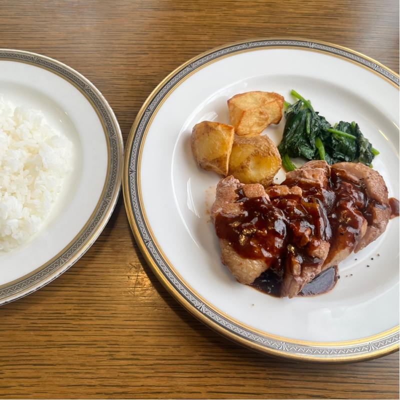 合鴨ステーキコース(肉料理プチハウス)