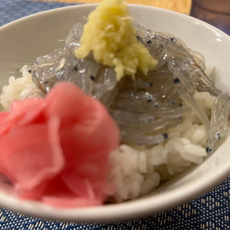 生しらす飯セット(麺屋 鯖の上にも三年)