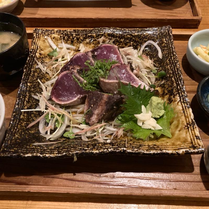 鰹塩たたき定食(一八の食家)