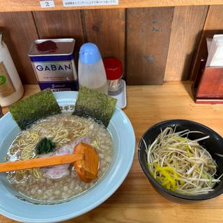 モーニングサービスラーメン、ネギ丼(ラーメンショップ椿 松伏店)