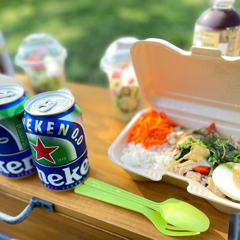 野菜と鶏肉のタイ式あんかけご飯(トゥクトゥク屋台カフェ エシカルランナ ピントー Ethical Lanna Pintoo)