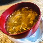 乾貝柱と椎茸のかき卵スープ　(中国料理 杏仁香 （チュウゴクリョウリ アンニンシャン）)