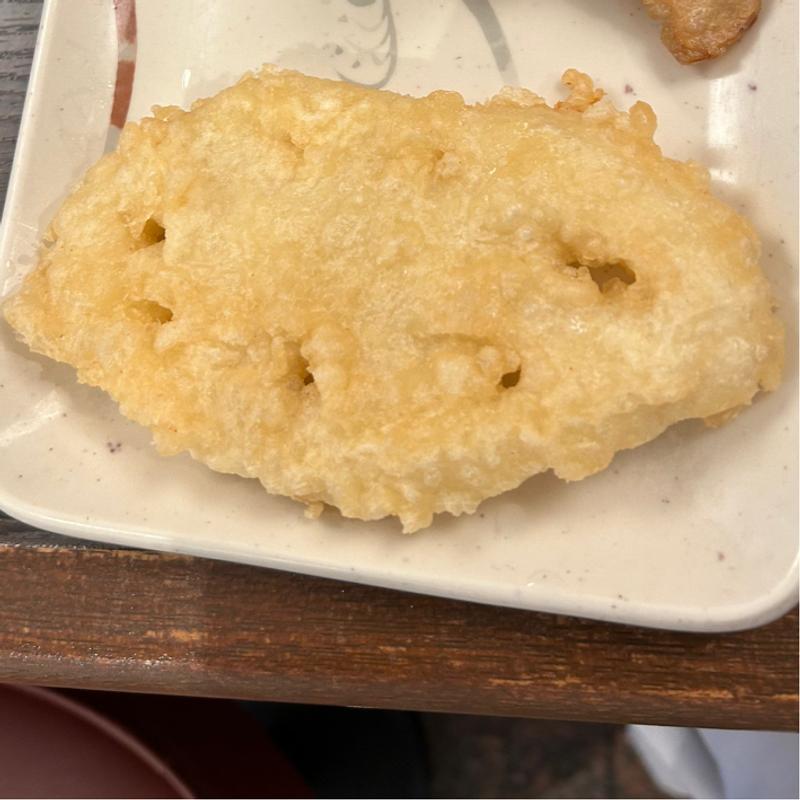 れんこん天(そば太鼓亭 吹田山田店)