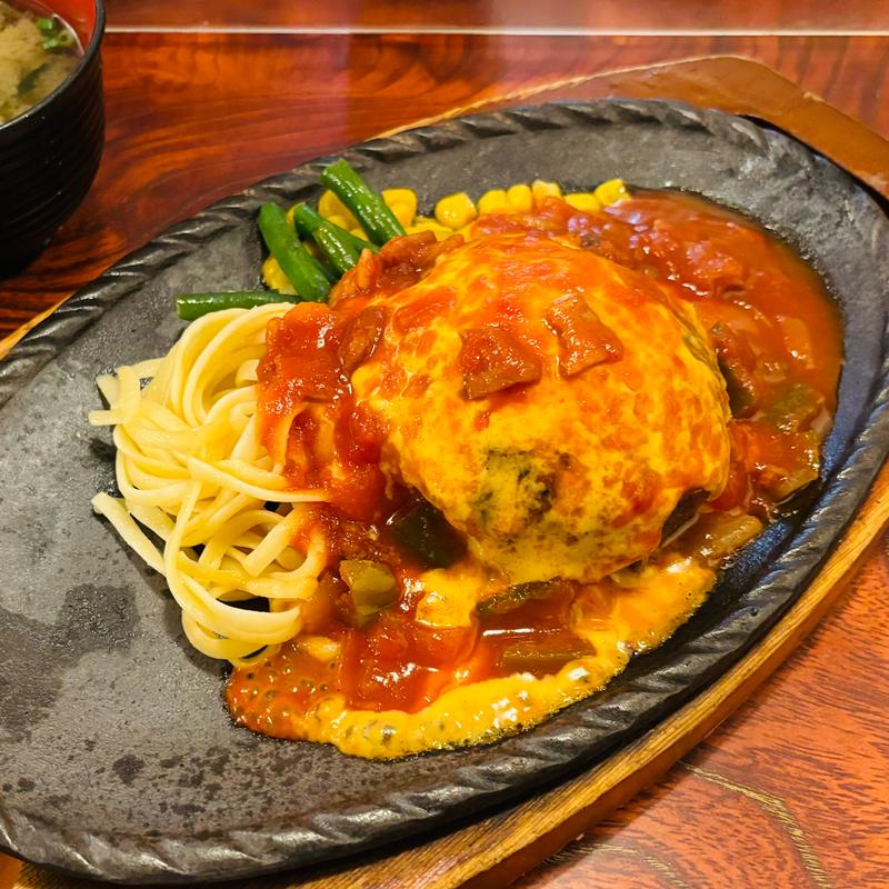 ハンバーグランチ（イタリア風）(ハンバーグの店 モンブラン 森下店)